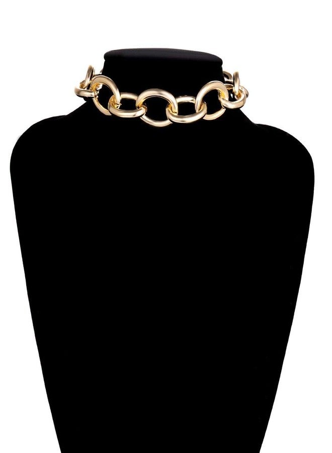 JAVARNV Chunky Gold Necklace Statement Necklaces for Women Trendy Cuban Link Chain Choker Necklace Thick Punk Jewelry Gold Accessories for Women Gifts - Image 5